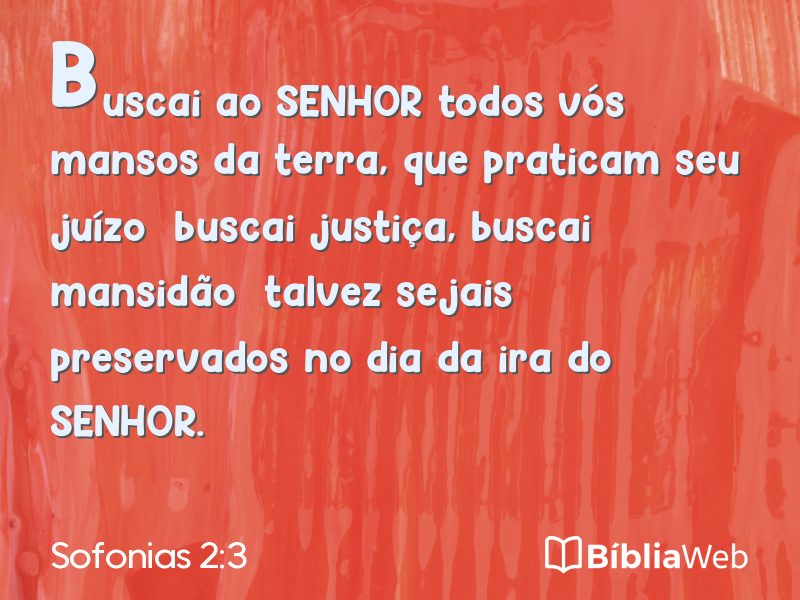 Sofonias 2:3 em imagem para compartilhar