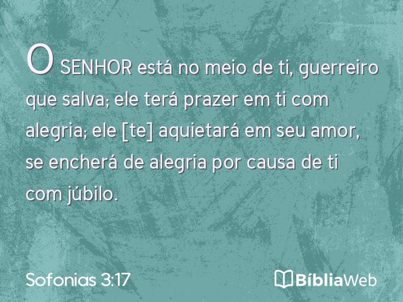 Sofonias 3:17 em imagem para compartilhar