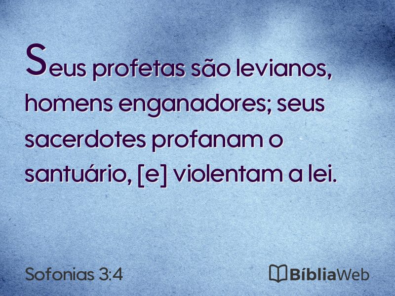 Sofonias 3:4 em imagem para compartilhar