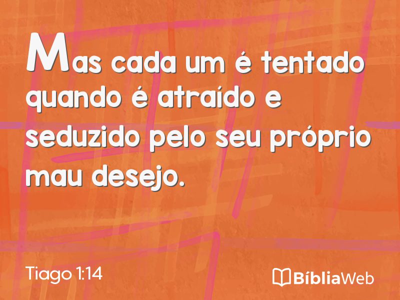 Tiago 1:14 em imagem para compartilhar