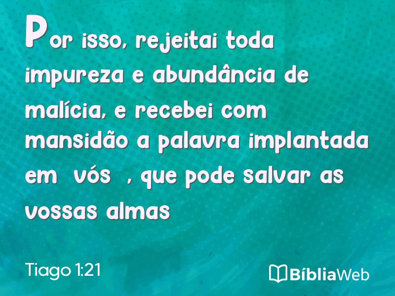 Tiago 1:21 em imagem para compartilhar