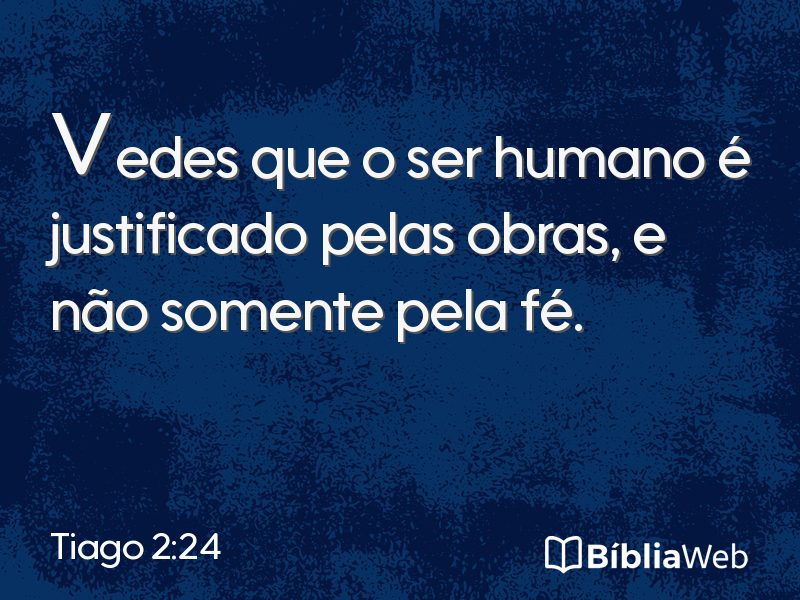 Tiago 2:24 em imagem para compartilhar