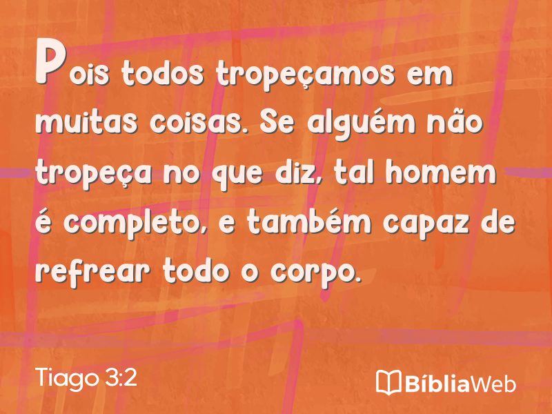 Tiago 3:2 em imagem para compartilhar