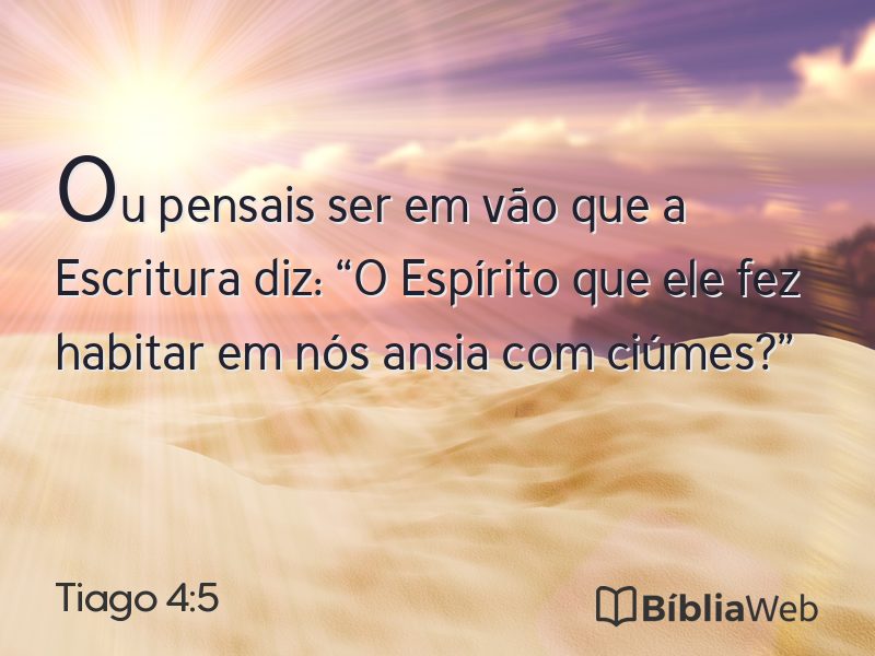 Tiago 4:5 em imagem para compartilhar