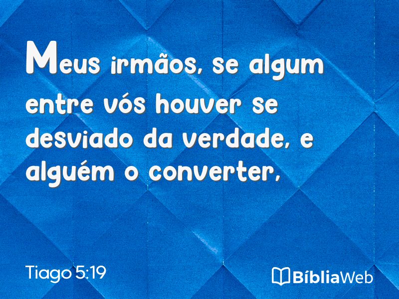 Tiago 5:19 em imagem para compartilhar