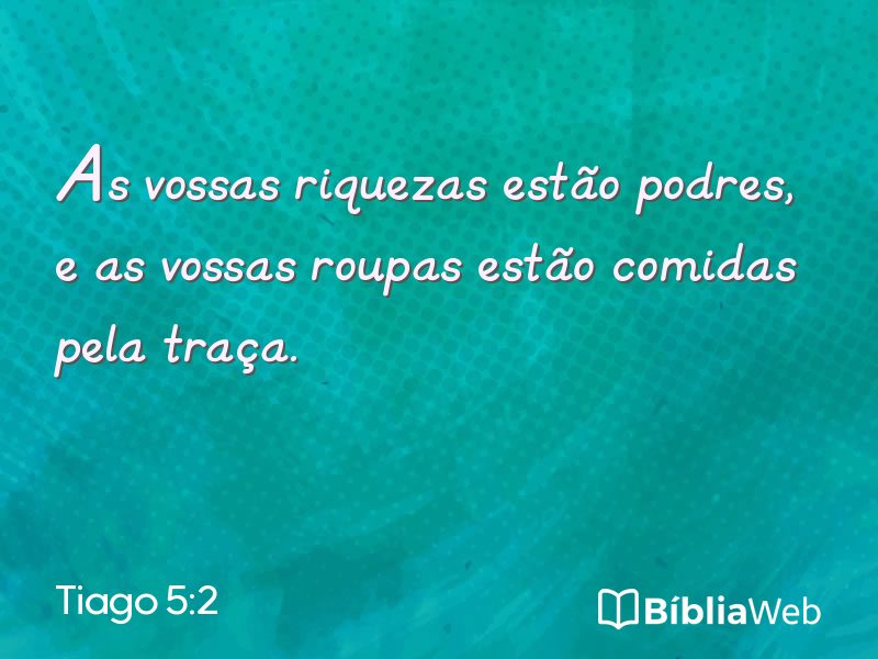 Tiago 5:2 em imagem para compartilhar