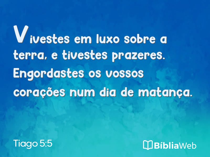 Tiago 5:5 em imagem para compartilhar