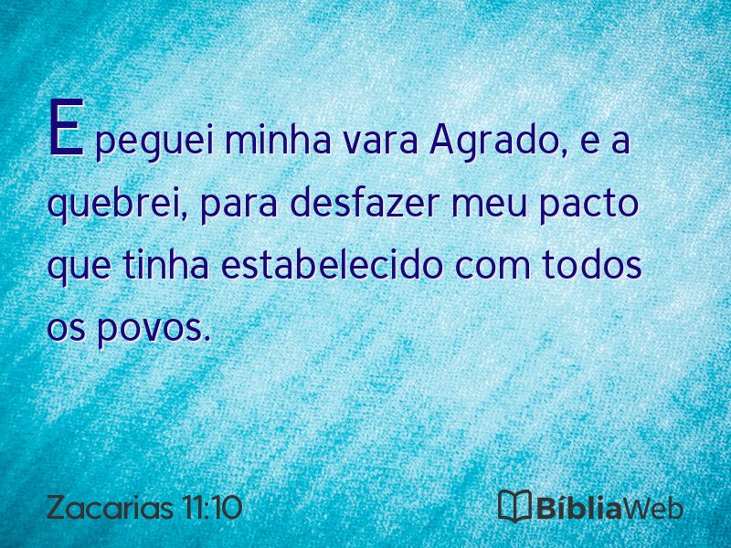 Zacarias 11:10 em imagem para compartilhar