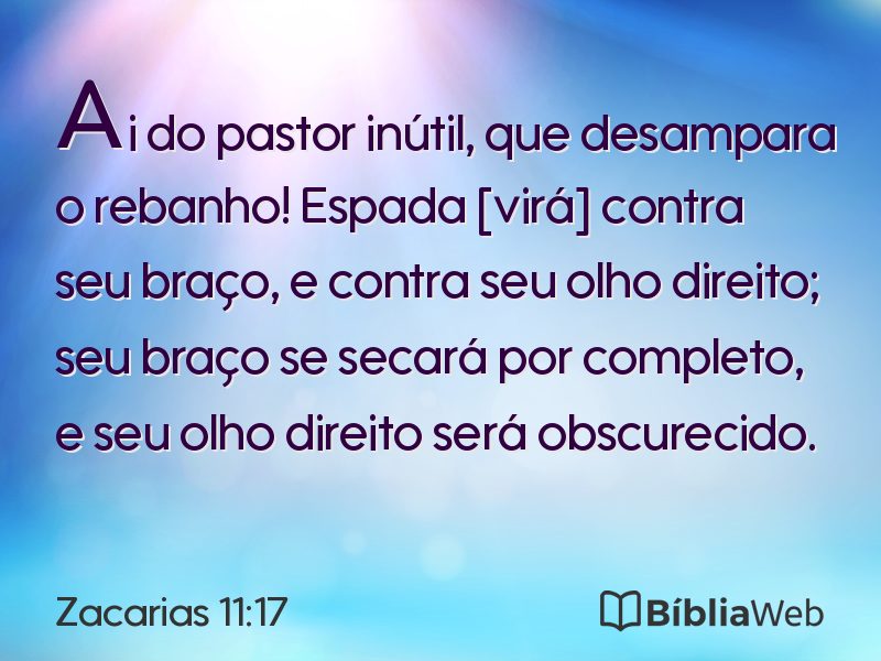 Zacarias 11:17 em imagem para compartilhar