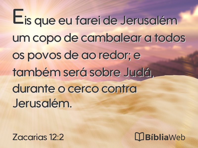 Zacarias 12:2 em imagem para compartilhar