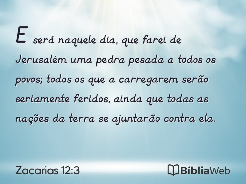Zacarias 12:3 em imagem para compartilhar