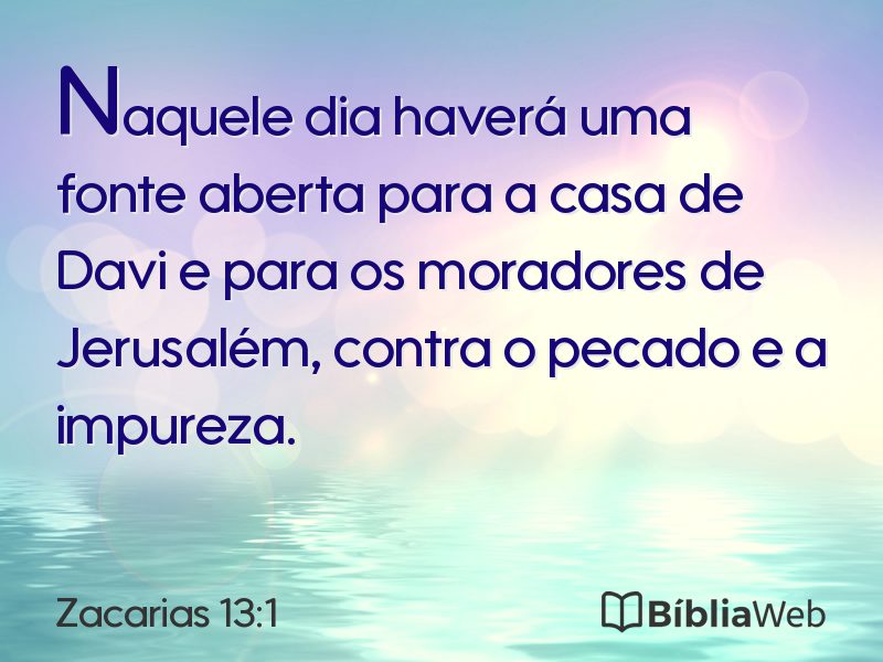 Zacarias 13:1 em imagem para compartilhar