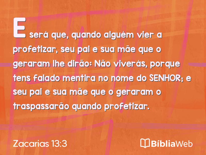 Zacarias 13:3 em imagem para compartilhar