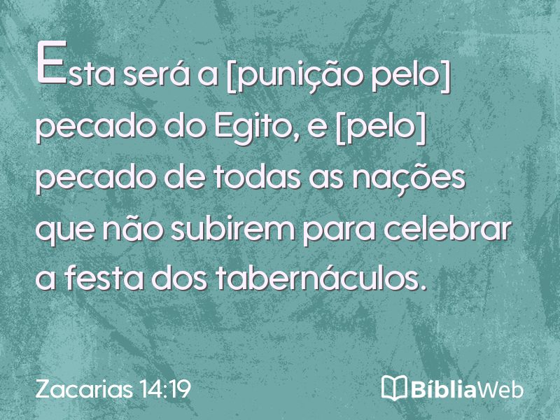 Zacarias 14:19 em imagem para compartilhar