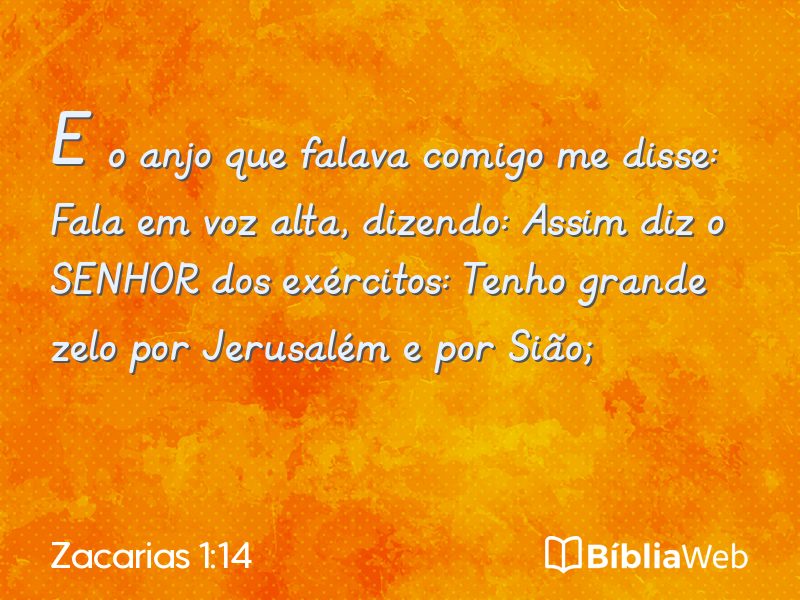 Zacarias 1:14 em imagem para compartilhar