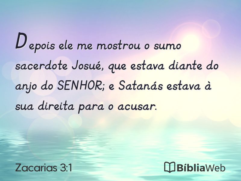 Zacarias 3:1 em imagem para compartilhar