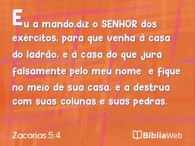 Zacarias 5:4 em imagem para compartilhar