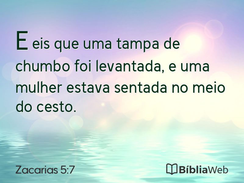Zacarias 5:7 em imagem para compartilhar