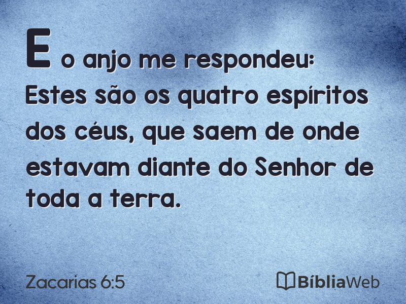 Zacarias 6:5 em imagem para compartilhar
