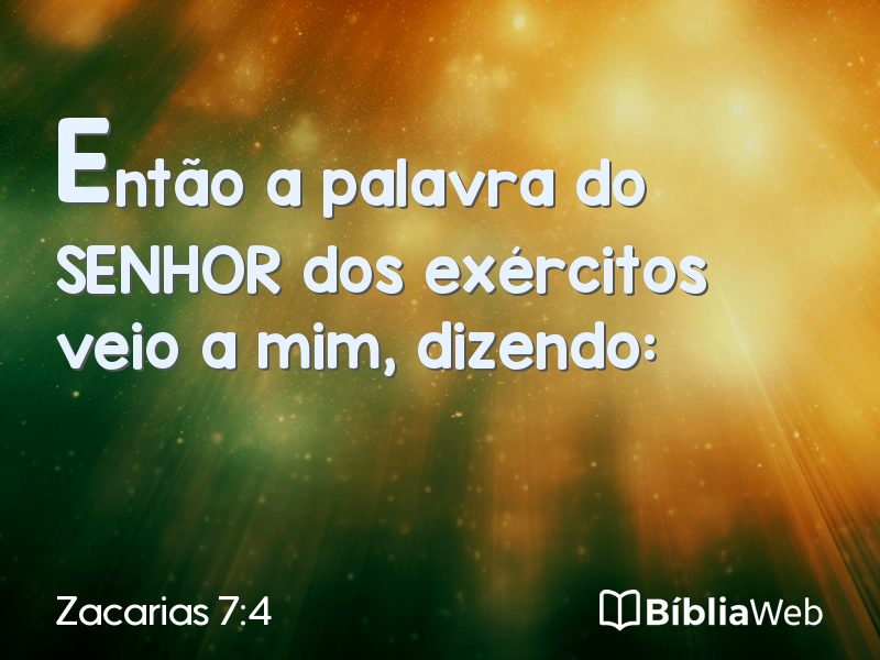 Zacarias 7:4 em imagem para compartilhar