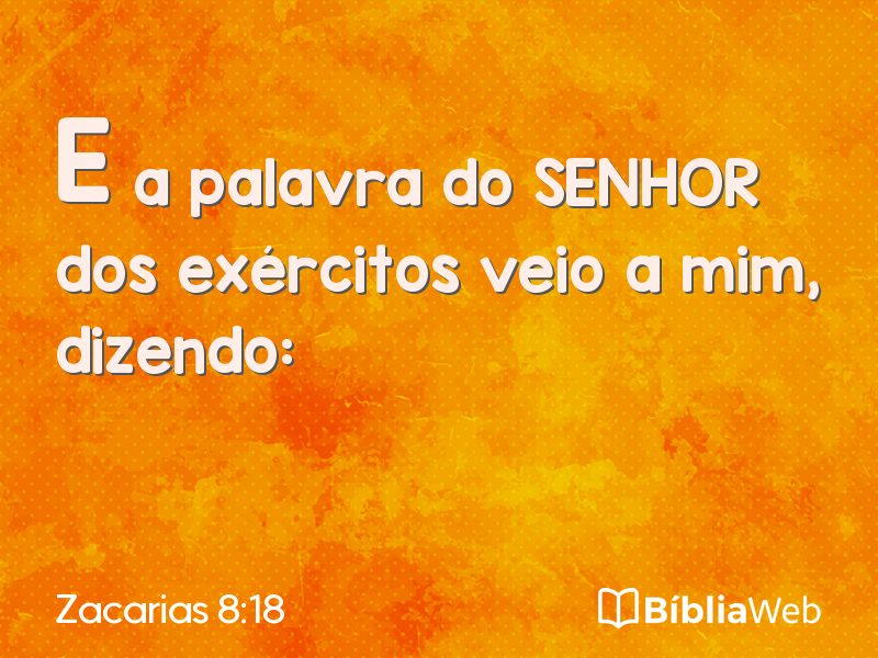 Zacarias 8:18 em imagem para compartilhar