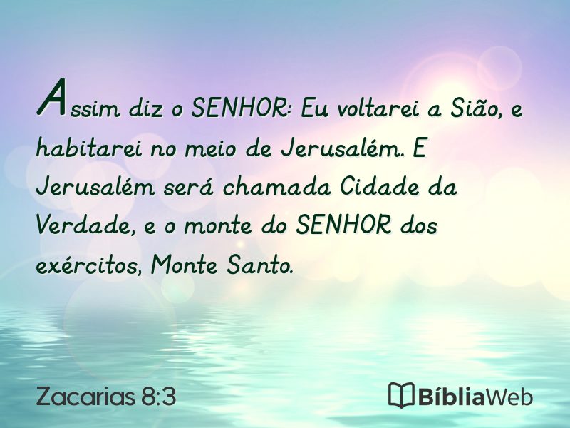 Zacarias 8:3 em imagem para compartilhar