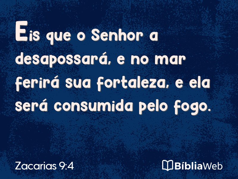 Zacarias 9:4 em imagem para compartilhar