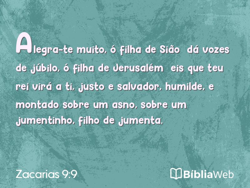 Zacarias 9:9 em imagem para compartilhar