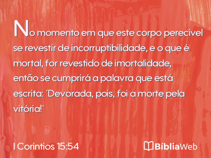 I Coríntios 15:54 em imagem para compartilhar