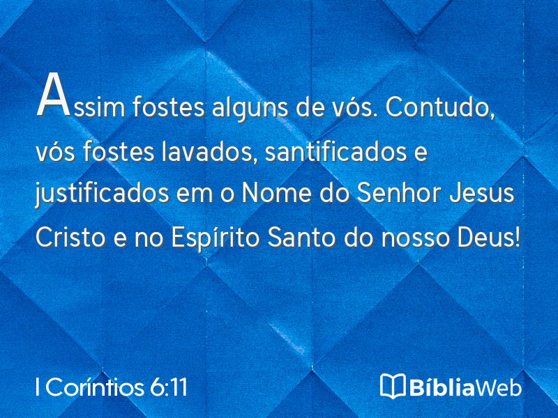I Coríntios 6:11 em imagem para compartilhar