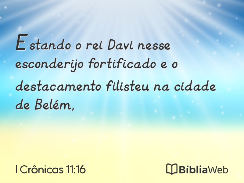 I Crônicas 11:16 em imagem para compartilhar