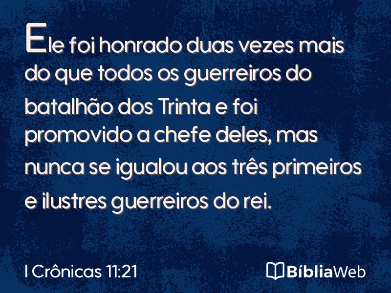 I Crônicas 11:21 em imagem para compartilhar