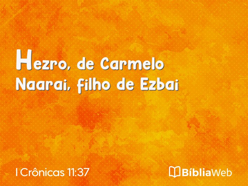 I Crônicas 11:37 em imagem para compartilhar