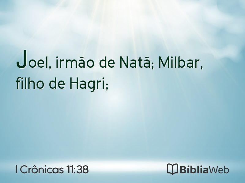 I Crônicas 11:38 em imagem para compartilhar