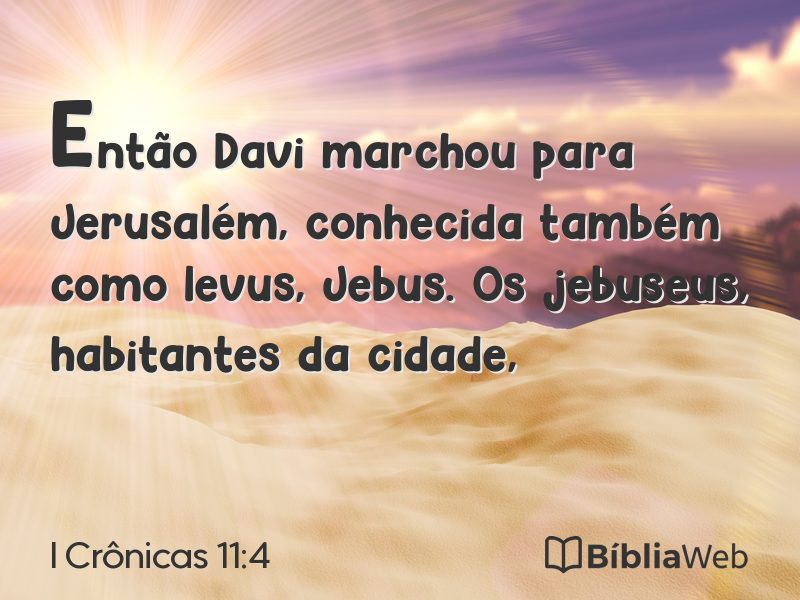 I Crônicas 11:4 em imagem para compartilhar