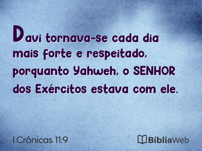 I Crônicas 11:9 em imagem para compartilhar