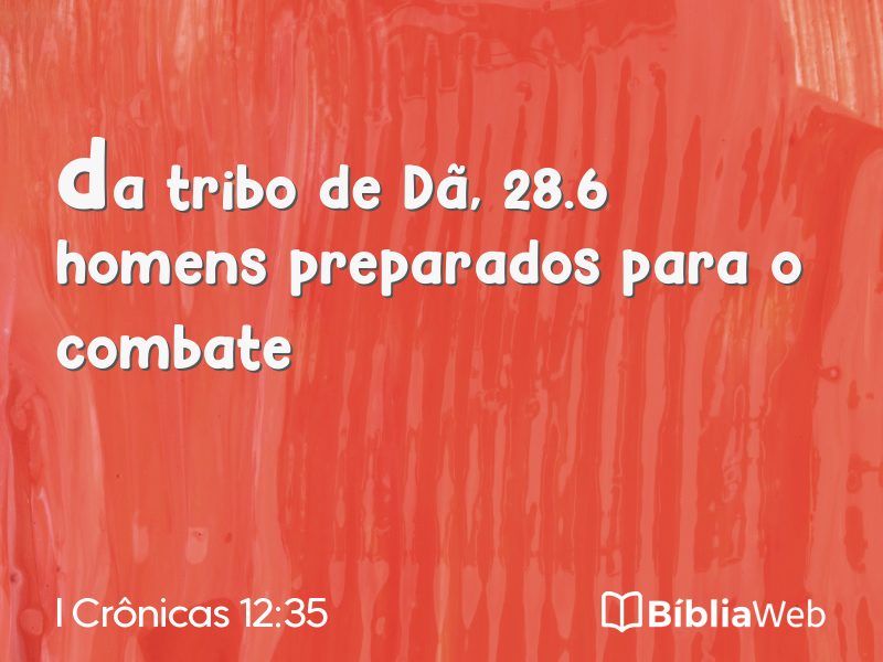 I Crônicas 12:35 em imagem para compartilhar