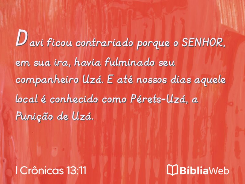 I Crônicas 13:11 em imagem para compartilhar