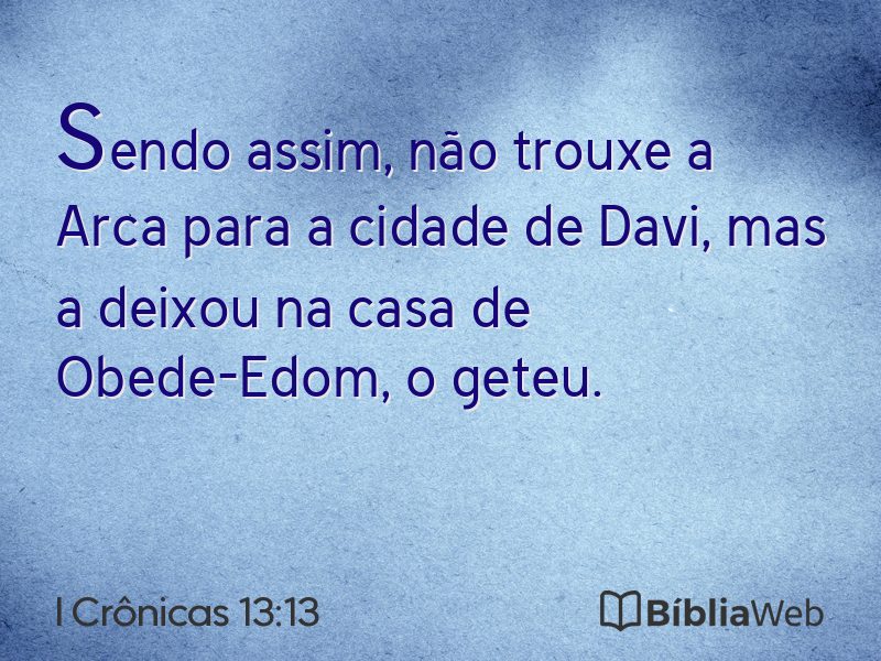 I Crônicas 13:13 em imagem para compartilhar