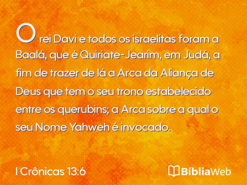 I Crônicas 13:6 em imagem para compartilhar