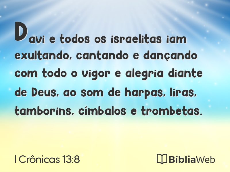 I Crônicas 13:8 em imagem para compartilhar