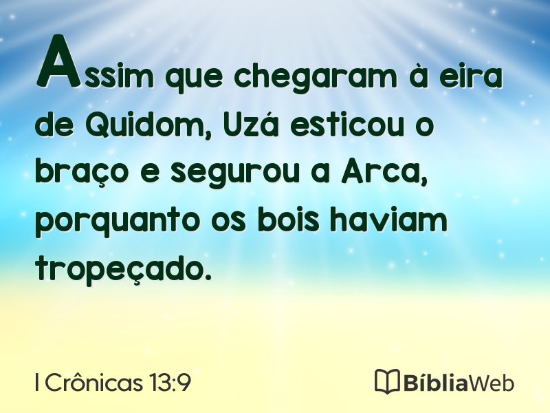 I Crônicas 13:9 em imagem para compartilhar