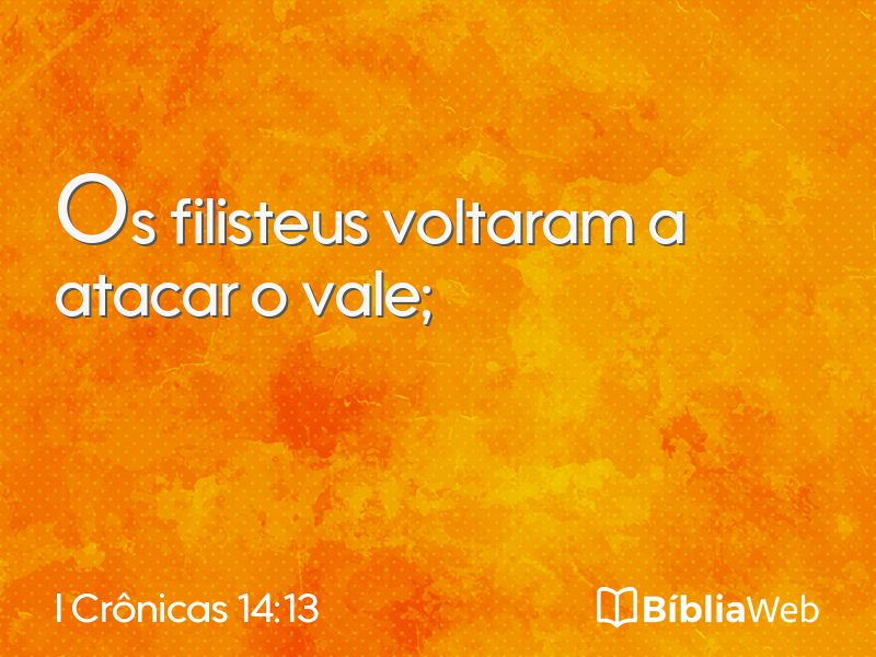 I Crônicas 14:13 em imagem para compartilhar
