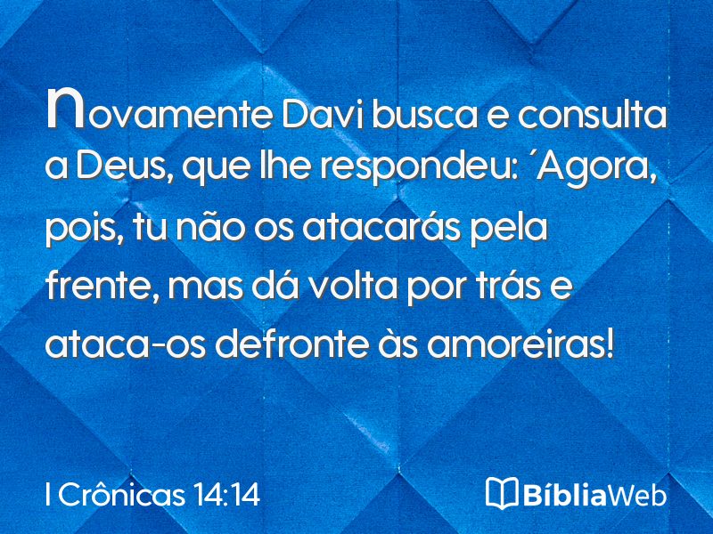 I Crônicas 14:14 em imagem para compartilhar