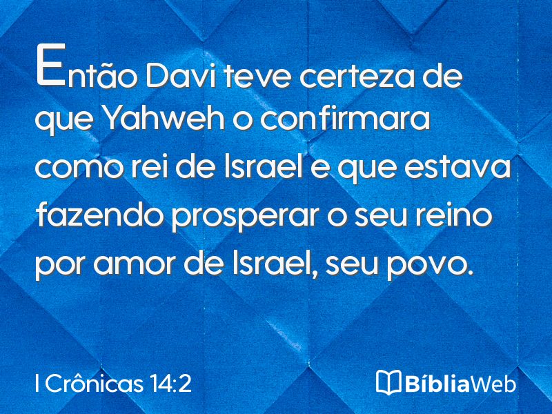 I Crônicas 14:2 em imagem para compartilhar