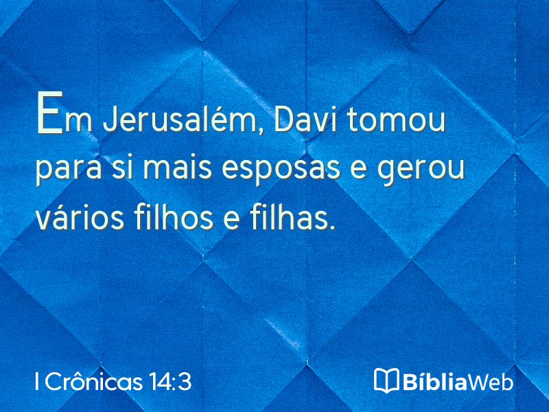 I Crônicas 14:3 em imagem para compartilhar