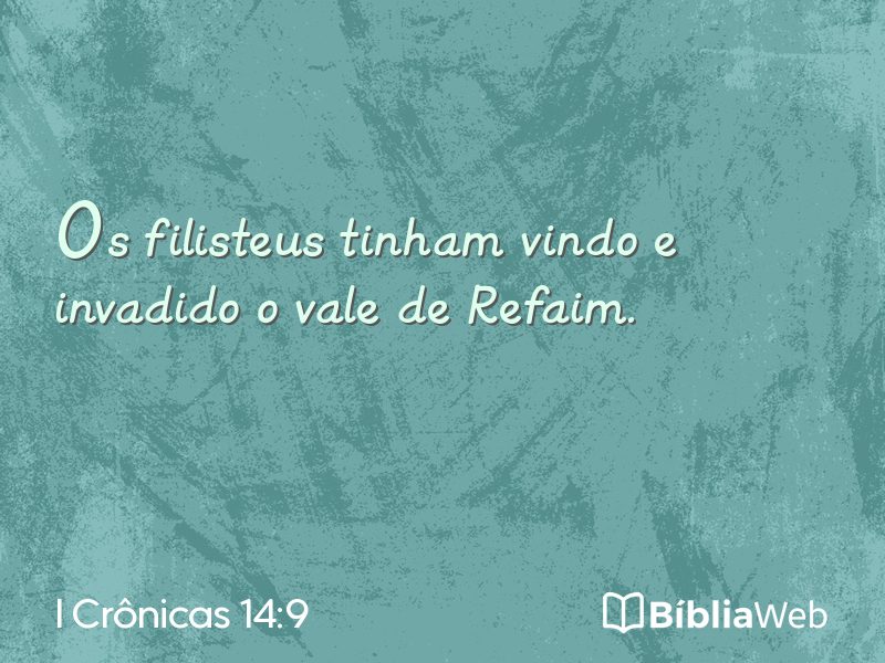 I Crônicas 14:9 em imagem para compartilhar