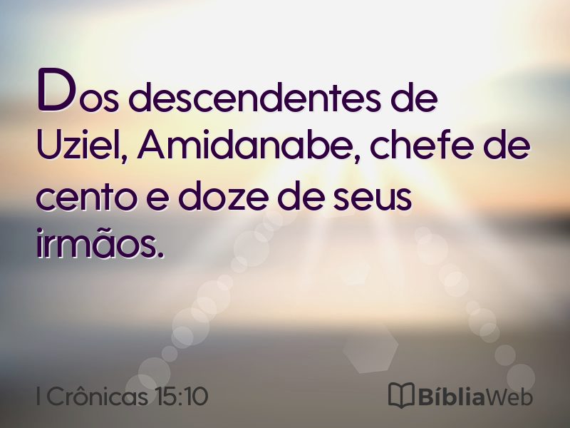 I Crônicas 15:10 em imagem para compartilhar