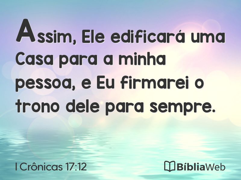 I Crônicas 17:12 em imagem para compartilhar