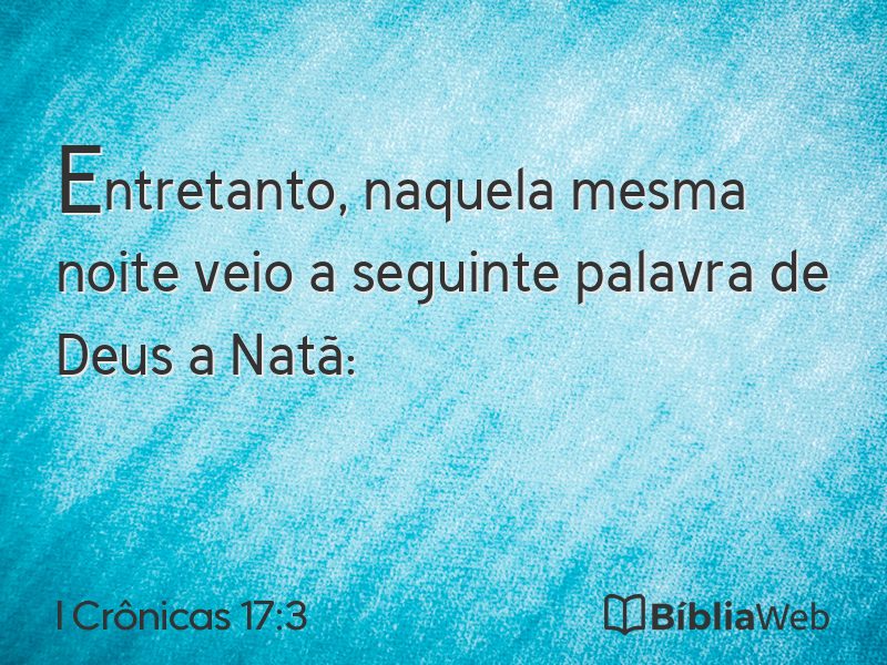 I Crônicas 17:3 em imagem para compartilhar